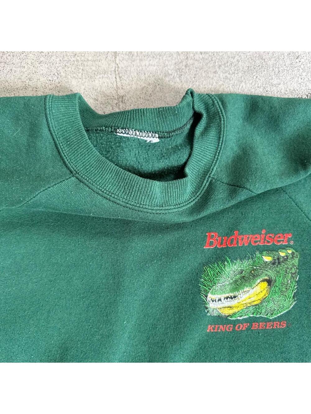 Vintage 90s Budweiser Crocodile  “This Buds for you” Crewneck Sweatshirt - Picture 5 of 5
